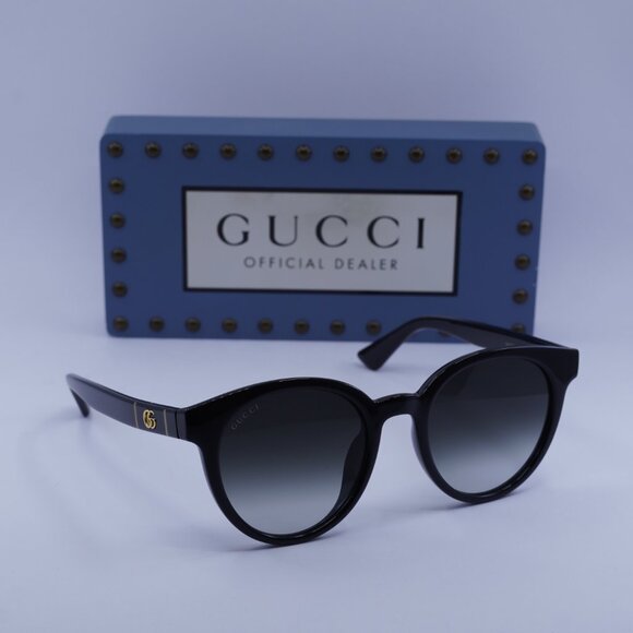 Gucci GG0638SK 001 Round Sunglasses - Black\\Grey main image 4